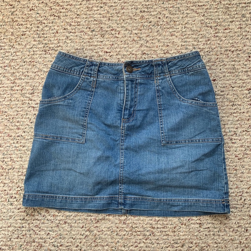 Stretchy Denim Skirt